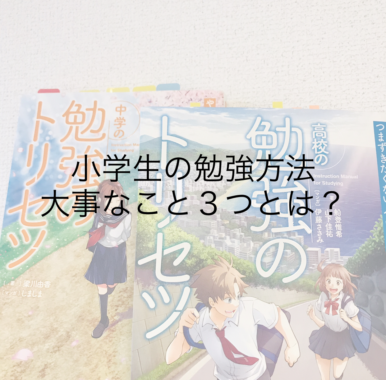 中学生高校生勉強方法トリセツから「小学生の勉強方法」を考えて